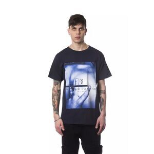 Nicolo Tonetto Blue Cotton Men Men's T-Shirt